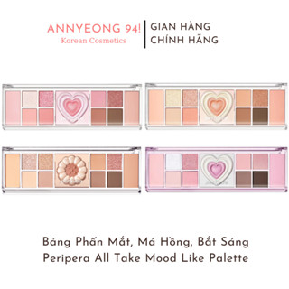 Bảng Phấn Mắt Đa Năng Peripera All Take Mood Like Palette Phấn Mắt Má Hồng Phấn Bắt Sáng Peripera