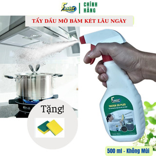 Chai xịt tẩy dầu mỡ bếp ga, tẩy nồi chảo tẩy vỉ hút mùi siêu sạch, không mùi, Faster CO Plus 500ml.