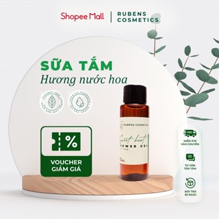 Sữa Tắm Trắng Da, Dưỡng Ẩm, Làm Sạch Bụi Bẩn, Hương Nước Hoa Cao Cấp Sweet Heart Rubens Cosmetic chai 30ml