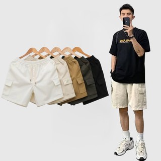 Quần Túi hộp Cargo Pant Nam Nữ From Dáng Hàn Quốc Trẻ Trung Basic Box Short Kaki