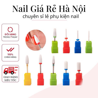 Đầu mài sứ làm móng, đầu phá gel mài mịn phá bột làm nail