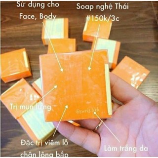 Lẻ 1 bánh xà phòng cam nghệ Thái Lan