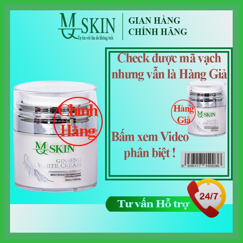 Kem Face nhân sâm MQ Skin ( Chính Hãng ) MQSkin kem dưỡng da làm trắng da tái tạo da thay da