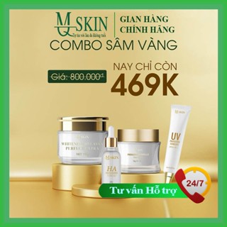 MQ Skin Sâm Vàng 4 món Kem face 20g, Cao nám 15g, Serum 10ml, Chống nắng 20ml