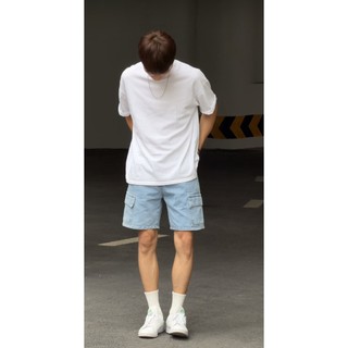 Quần short jean elegant.man nam túi hộp cạp chun cao cấp