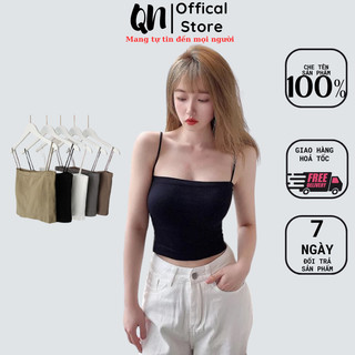 Áo hai dây thun nữ cao cấp vải cotton 100% co dãn tốt CLOVER - 9998