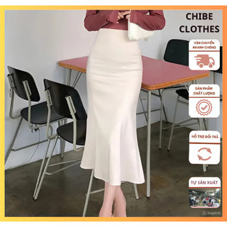 Chân váy đuôi cá dáng dài 68cm_chất vitex cao cấp_chân váy công sở cv21