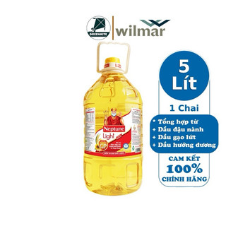 Can Dầu Ăn  Cao Cấp Neptune 5l date mới