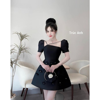 đầm hoa dây 55-90kg Quỳnh như Bigsize