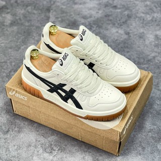 Giày Asics Court Mz, Giày Thể Thao Sneaker ASic Basic White Cream And Black Full màu-Full box