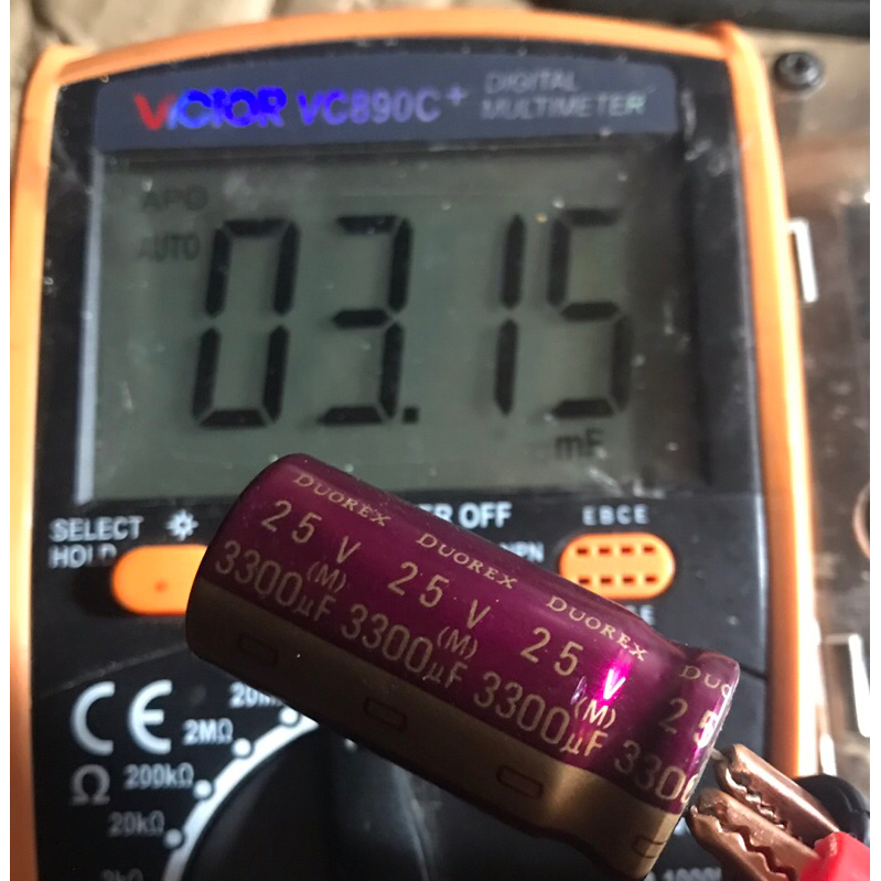 Tụ 3300uf 25v ELNA DUOREX đỏ tháo máy