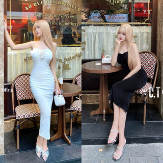 Váy body quây dúm ngực đính hoa siêu siêu xinh.. SM 440k