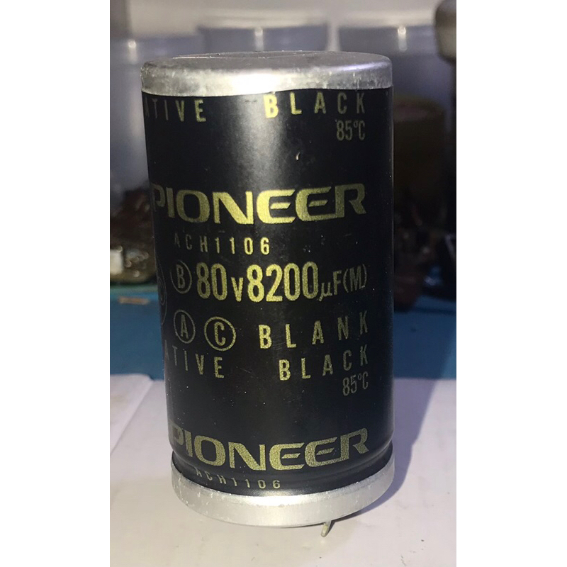 Tụ Pioneer 8200uf 80v ACHI106 audio tháo máy
