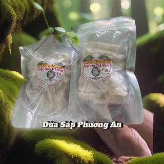1kg mứt dừa sáp loại 2 cọng ngắn vừa thơm sữa thơm lá dừa dẻo vừa ăn rất ngon