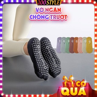 Vớ Ngắn Chống Trượt Nam Nữ Tập Yoga Trơn Simple