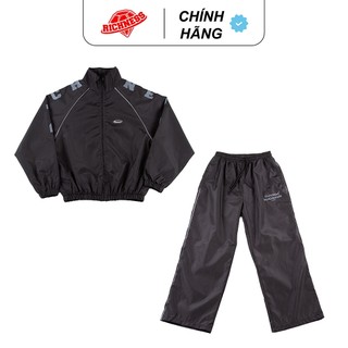 RICHNESS WINDBREAKER POLYESTER TRACKSUIT ( BLACK ) - Bigsize Hiphop - Unisex - Chống nắng
