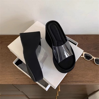 Hèo chinh chắn | giày dép đế xuồng quai ngang trong cao 10cm