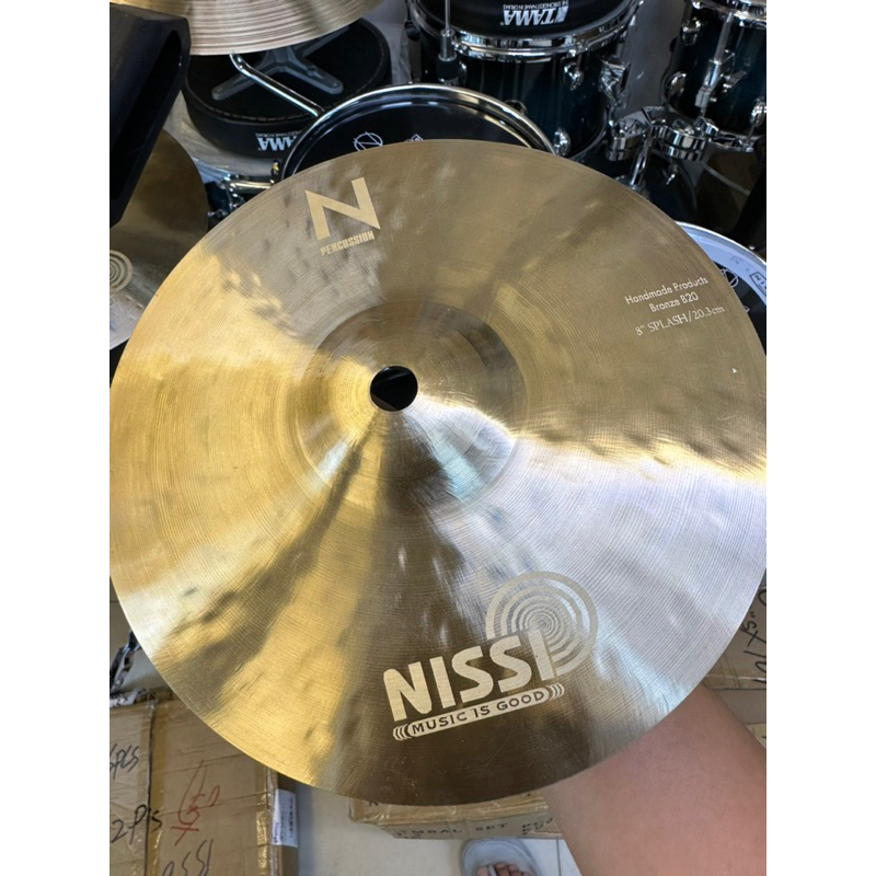Cymbal Nissi - N Percussion 8”. Dùng cho cajon và các bộ gõ