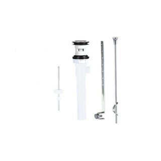 Đầu xả xi phông chậu rửa tay xả cần giật, nhựa đầu inox 304 chính hãng Caesar BF606-1