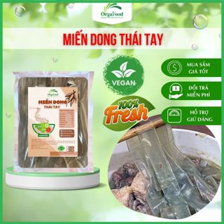 Miến dong thái tay sợi to Orgafood 300g, ăn kiêng, ăn chay, healthy, giảm cân, cho người tiểu đường