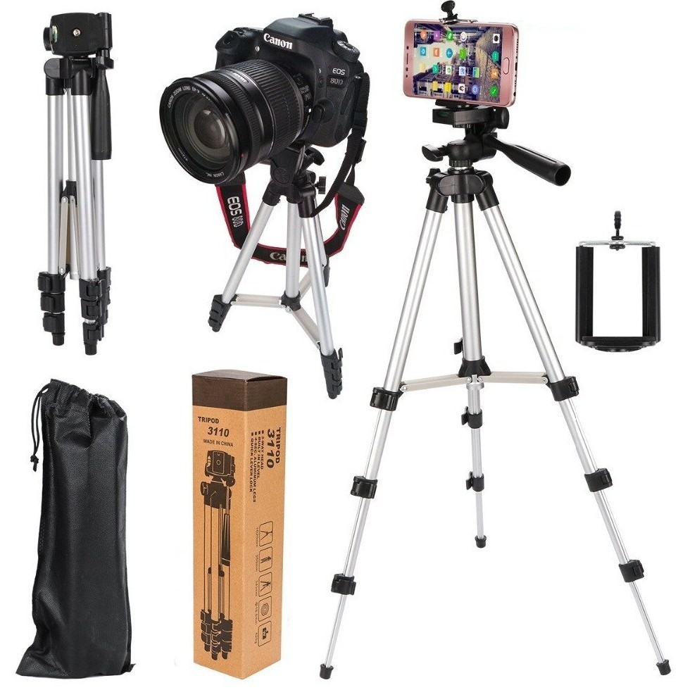 Gậy Chụp Ảnh Tripod 3 Chân 3110 và Gậy Chụp Hình 3 Chân K07. NL