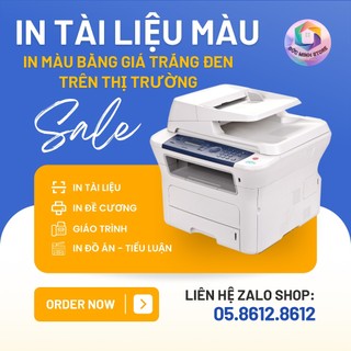 In tài liệu màu a4, a5 bằng giá in trắng đen trên thị trường