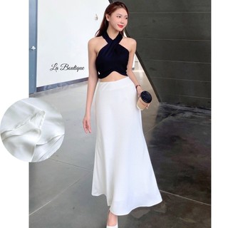 Chân Váy Lụa Dài - chất liệu lụa Hàn châu cao cấp