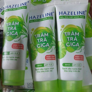 Sữa rửa mặt hazaline trà xanh tràm trà 40ml hàng KM