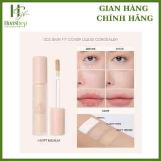 Kem che khuyết điểm 3CE Skin Fit Cover Liquid Concealer