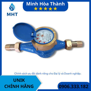 Đồng hồ đo lưu lượng nước đa tia từ tính Unik DN20 - Kèm theo giấy kiểm định khi giao hàng I Chính hãng