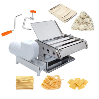 Máy cán mì, máy cắt mì, máy cán mỏng bột chạy điện kết hợp quay tay tiện lợi