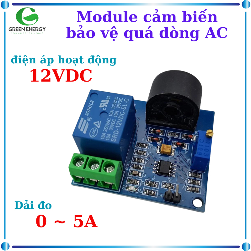 Mạch cảm biến bảo vệ quá dòng AC 5A