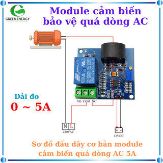 Mạch cảm biến bảo vệ quá dòng AC 5A