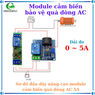 Mạch cảm biến bảo vệ quá dòng AC 5A