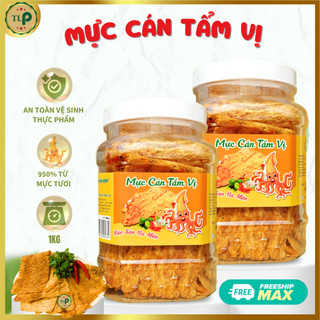 Mực cán tẩm vị tân lộc phát 1kg - combo 2 hũ 500g