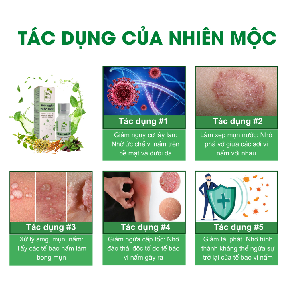 [SÙI MÀO GÀ] [ BÔI UÔNG] Tinh Chất An Nhiên Mộc Bôi Sùi, Hạt Ngọc + 2 Hộp Uống Hỗ Trợ Đào Thải H.P.V