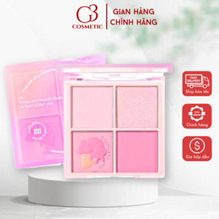Phấn má hồng XIXI 4 màu bốn màu tông lì tự nhiên chống nước lâu trôi G3COSMETICS