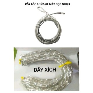 (GIÁ HỦY DIỆT) DÂY KHÓA XÍCH BỌC NHỰA XE MÁY