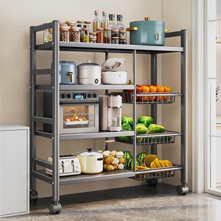 Kệ để đồ kệ nhà bếp đa năng kệ để rau củ lò vi sóng nhà bếp tiện lợi 3/4/5 tầng my nhân