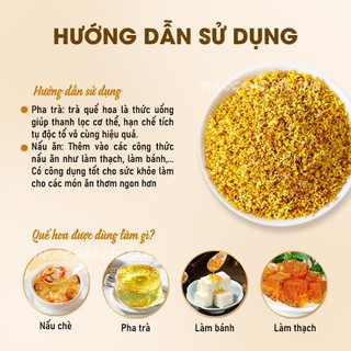Quế hoa 100g, trà hoa mộc khô, thơm, trà mộc quế hoa, dùng pha trà, làm bánh, làm thạch