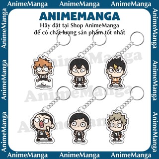 Móc khóa anime flowersqueen trang trí nhân vật Anime Haikyuu móc khoá bằng chất liệu arcrylic trong suốt