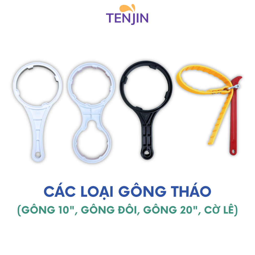 Tay Gông Vặn Tháo Cốc Lọc 123 10inch, 20inch,Cho Máy Lọc Nước Giao Màu Ngẫu Nhiên