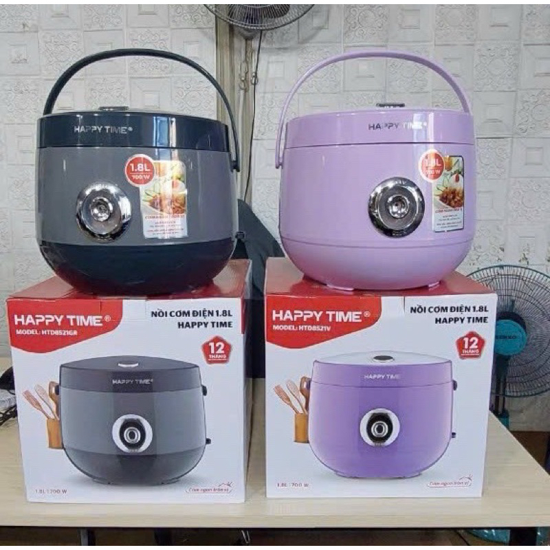 NỒI CƠM ĐIỆN HAPPYTIME HPT8522G(1,2 lít ) và 8521( 1,8 lít ).