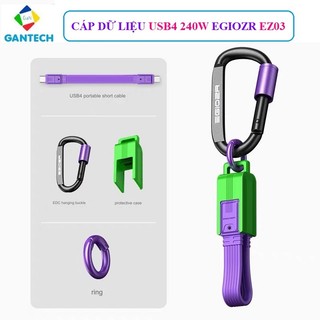 Cáp dữ liệu sạc nhanh USB-C 240w Egiozr EZ03 | USB4 40Gbps 8k60hz USB-FI eMarker