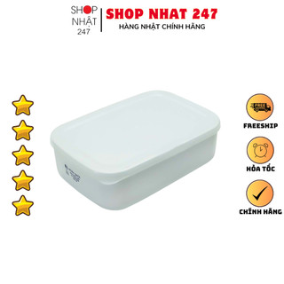 [Hỏa Tốc HN] Hộp đựng cơm văn phòng , hộp đựng thực phẩm thức ăn tủ lạnh White pack 900ml Nhật Bản