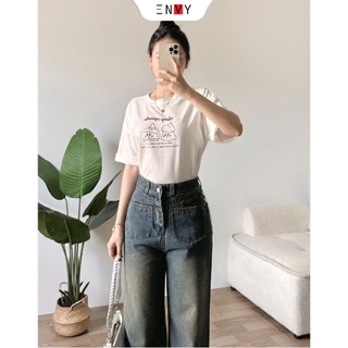 Áo Thun Form Rộng Nữ Tổng Hợp ENVY Tay Lỡ