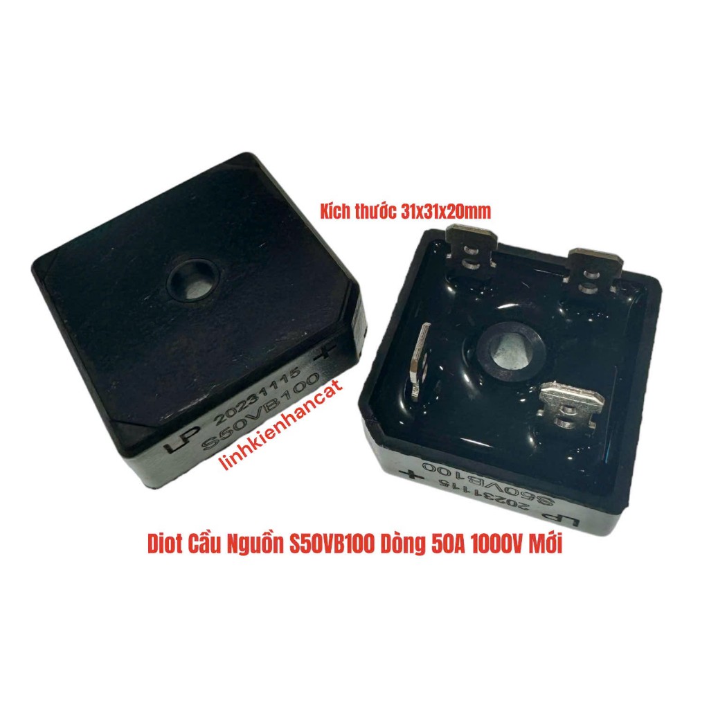 Diot Cầu Nguồn S50VB100 Dòng 50A 1000V Mới