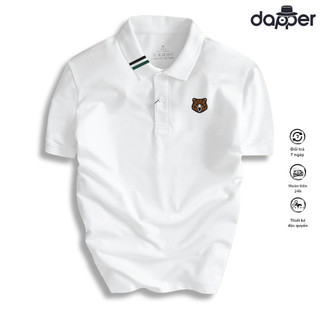 Áo Thun Polo Nam Unisex GAUS Cotton Cá Sấu trơn in hình thiết kế, kiểu dáng hiện đại hottrend-RT32