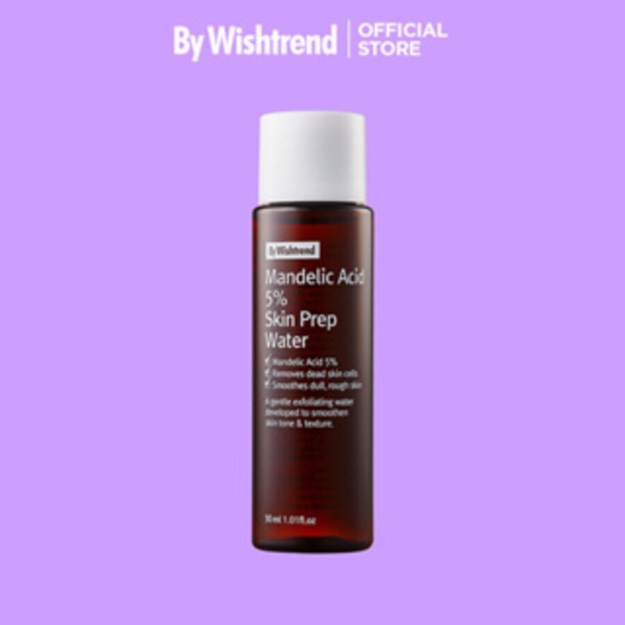 Pass [Travel size]Nước hoa hồng BY WISHTREND MANDELIC ACID 5% SKIN PREP WATER 30ML