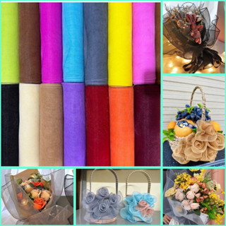 Cuộn Lưới Thô Lưới Cứng Bó Hoa Trang Trí Giỏ Quà, Hoa Đẹp KT 50cmx9m